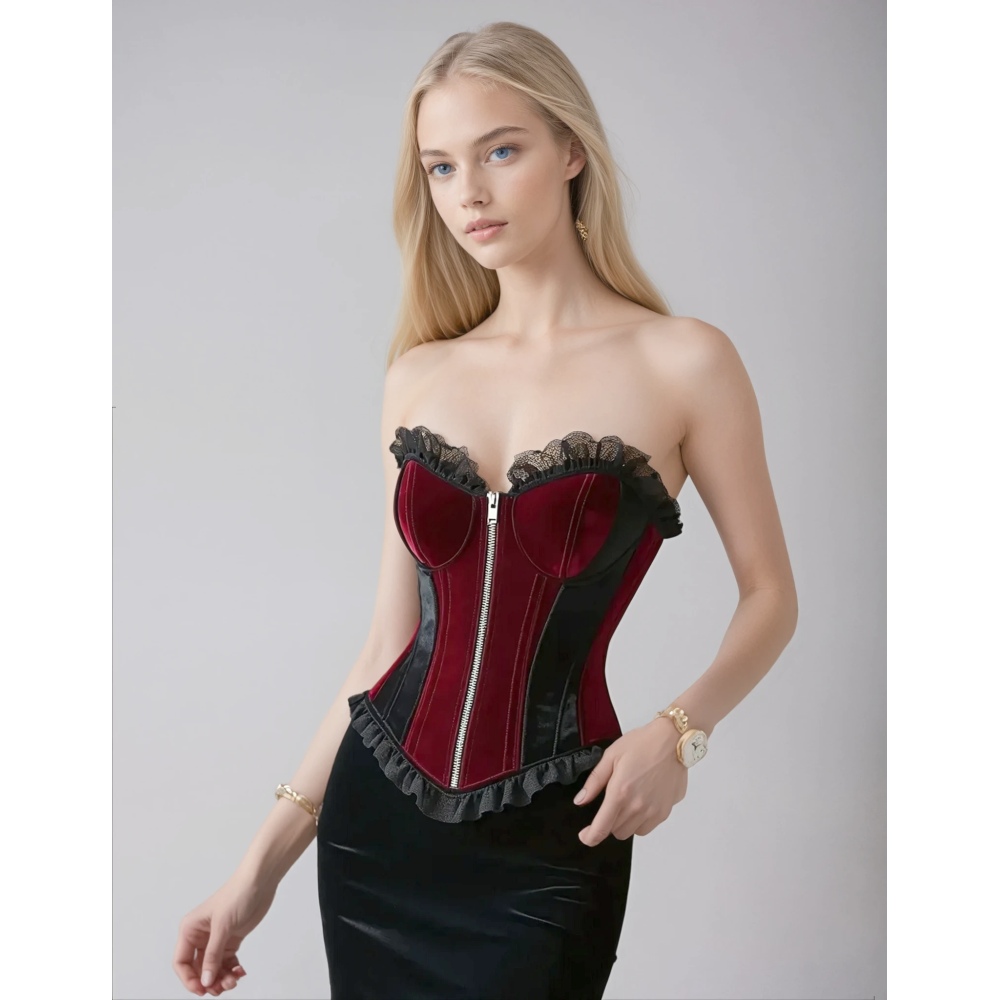 Attitude Corsets - Dakota Vollbrust Korsett - Rot